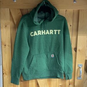 Carhartt Green Hoodie with Logo